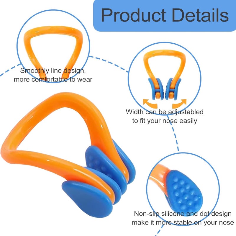KYLELOVE Swimming Nose Plug,Silicone Swimming Nose Clip for Adults and Kids(Age 7+) Pool Swim Accessories Gear for Water Sports with Box Storage - Image 2